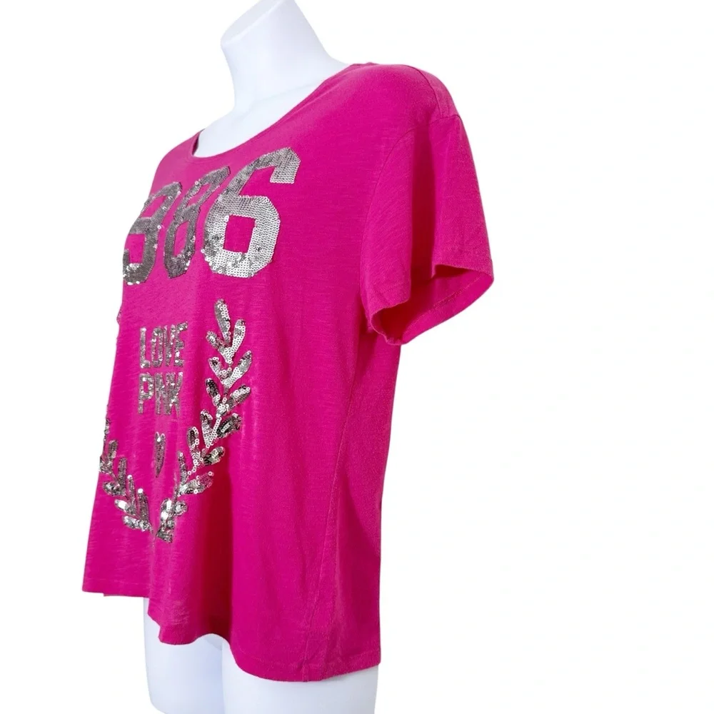 Victoria’s Secret PINK Y2K Vintage Sequin Top‎ size L - Picture 5 of 8
